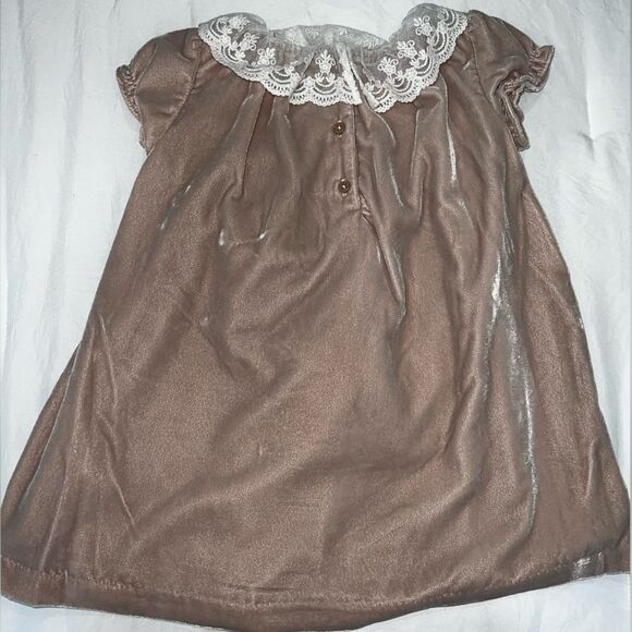 NWT JANIE AND JACK VELVET DRESS WITH BLOOMER 12/18M - Picture 5 of 6